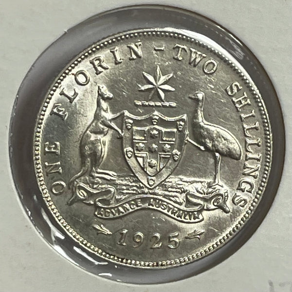 Australia 1925 2/- Florin Uncirculated