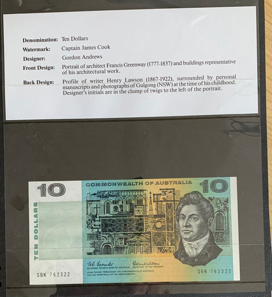 Australia 1966 Sherwood 1st Set of Decimal Australian Banknotes uncirculated