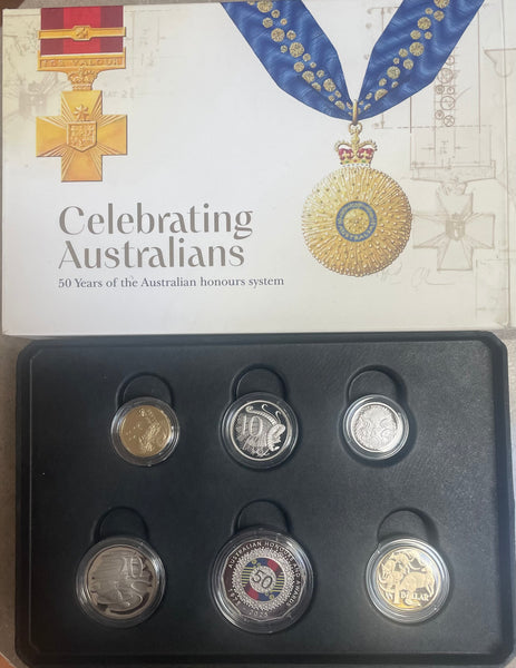 2025 Australia 50 Years of Australian Honours system 6 Coin Proof Year Set