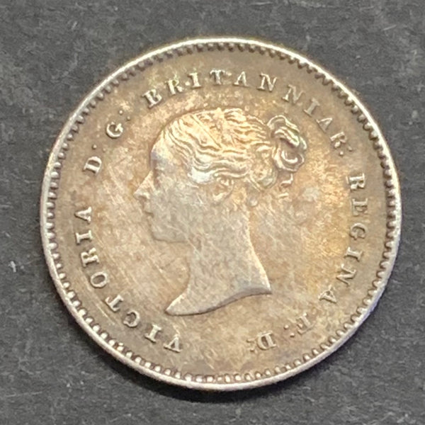 UK Great Britain 1838 Queen Victoria Maundy 2d Two Pence Coin EF