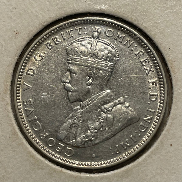 Australia 1911 1/- One Shilling Silver Coin EF Condition