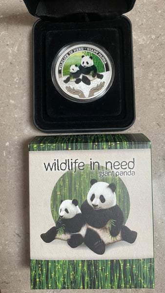 Tuvalu 2011 Perth Mint Coloured Polar Giant Panda Silver 1oz Proof Coin