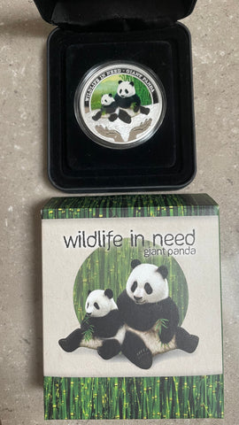 Tuvalu 2011 Perth Mint Coloured Polar Giant Panda Silver 1oz Proof Coin
