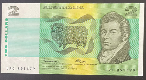 Australia 1985 $2 Johnston/Fraser Uncirculated Banknote R89