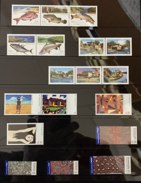 Australia Post 2003 Year Album. This book contains all the different simplified stamps issued in that year.