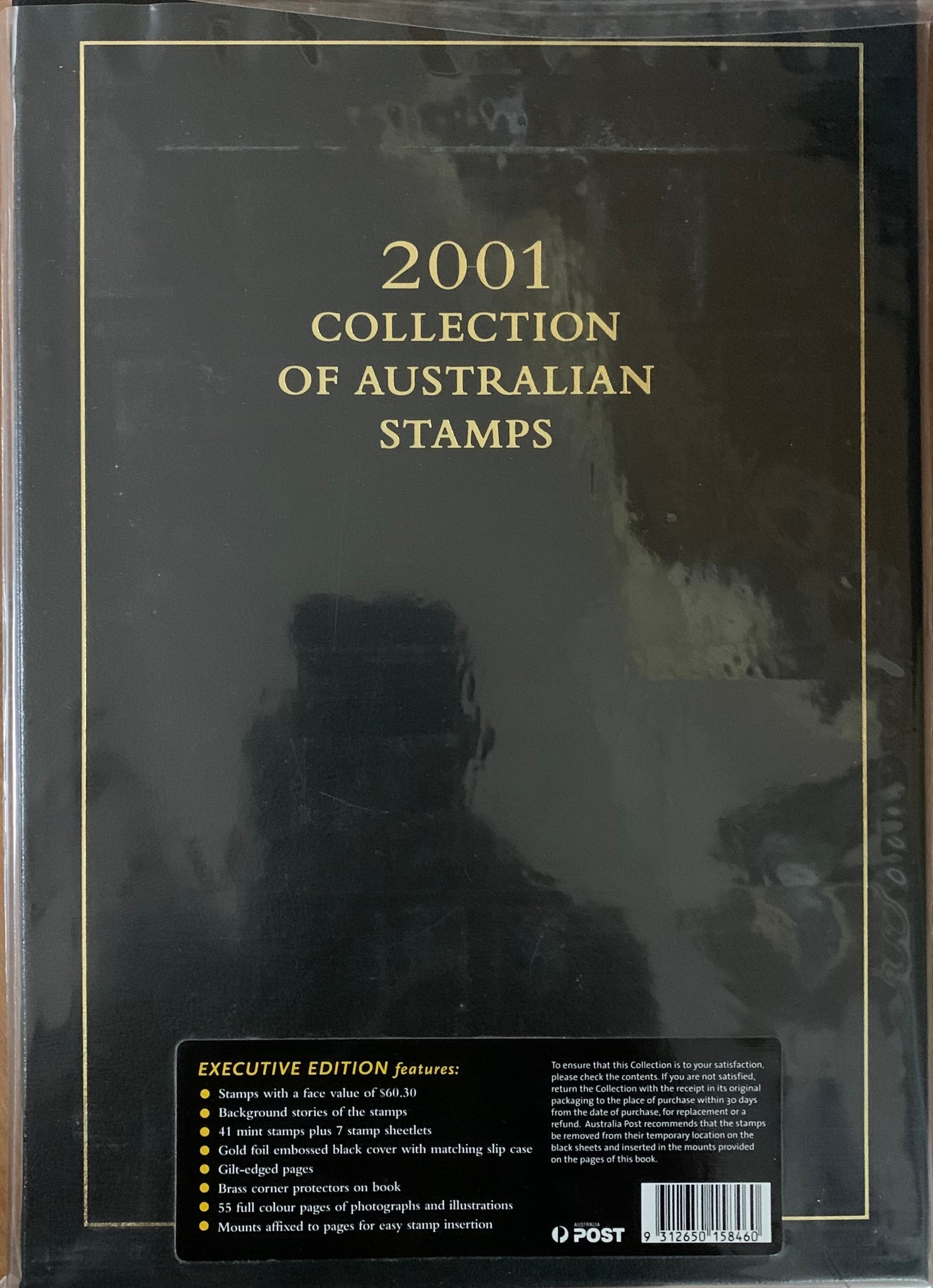 Australia Post 2001 Year Album.  Executive Leather