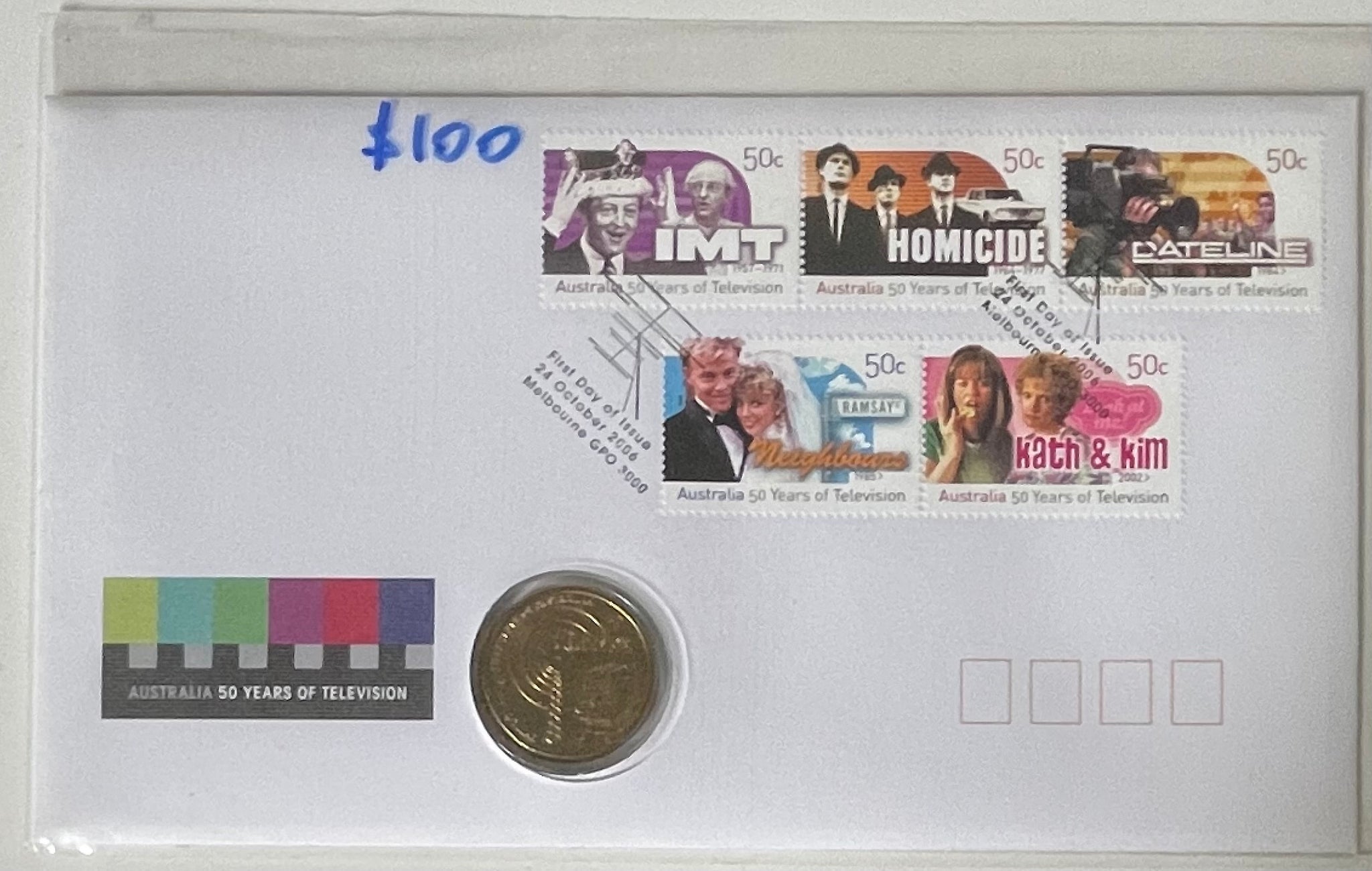 Australia 2006 $1 Fifty Years of Television PNC
