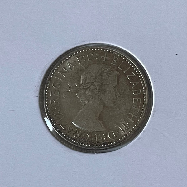 Australia 1955  1/- One Shilling silver coin Uncirculated