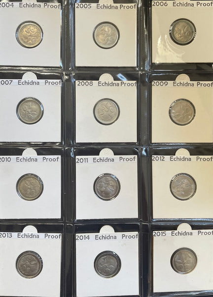 Australian 1966-2016 5c Proof Coin Collection
