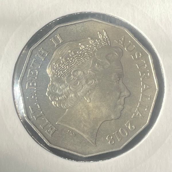 Australia 2018 50c Battle of Amiens Fifty Cents Uncirculated coin