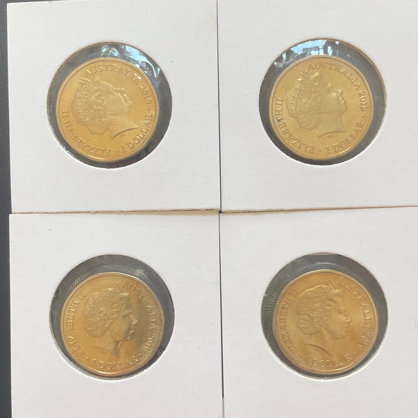 2019 THE BOLD BAD & UGLY DOLLAR 4 $1 Coin Uncirculated C, B, S & M Privy Mark Set