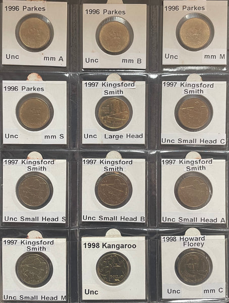 Australia 1984 to 2013 $1 One Dollar Uncirculated Collection 229 Coins