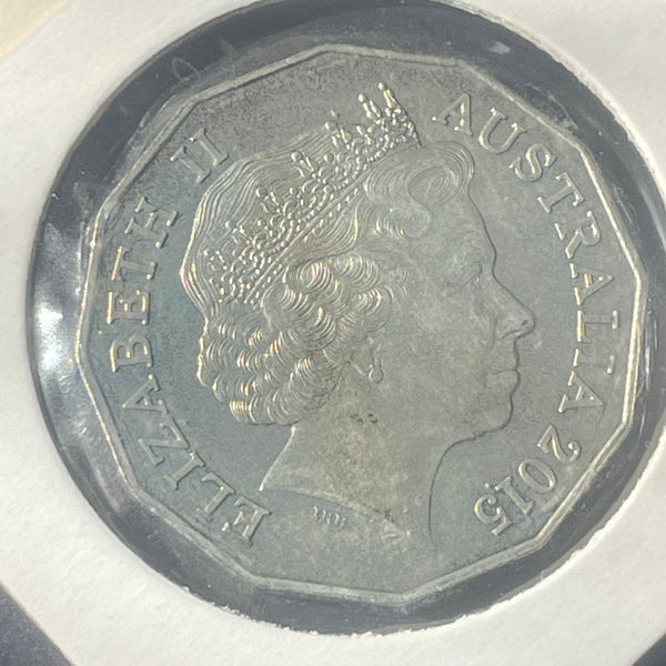 2015 Australia 50c Princess Charlotte Uncirculated coin