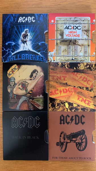 Australia 2021 Royal Australian Mint AC/DC ACDC 20c Uncirculated Coin Set 6.  Volume 2