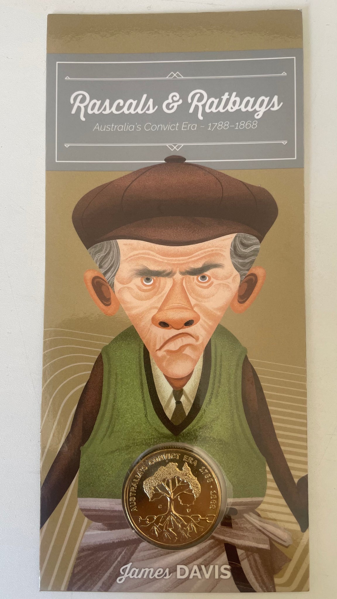 Australia 2018 $1 One Dollar RASCALS & RATBAGS James DAVIS 'B' mintmark
