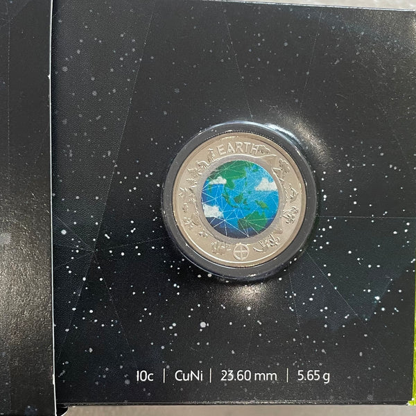 Australia 2017 Royal Australian Mint Planetary Coins 10 Coloured Coin Set