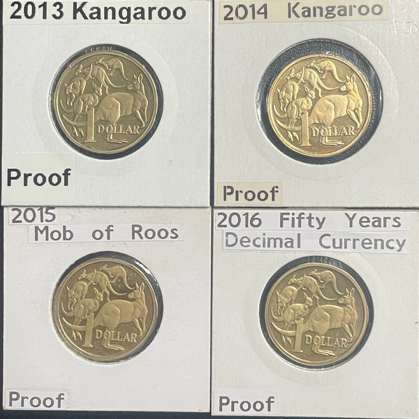Australia 1984 to 2016 $1 One Dollar Proof Collection 40 Coins