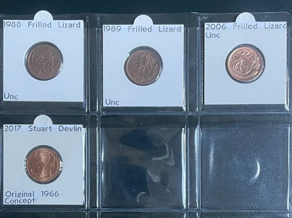 Australia 1966-2017 2c Uncirculated Coin Collection