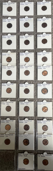 Australia 1966-2019 1c Uncirculated Coin Collection