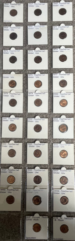 Australia 1966-2019 1c Uncirculated Coin Collection