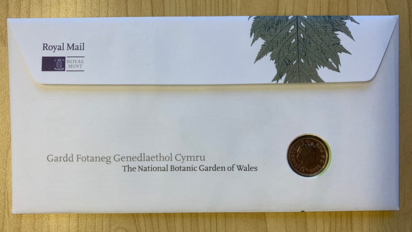 GB Great Britain 2000 £1 Botanic Gardens of Wales PNC