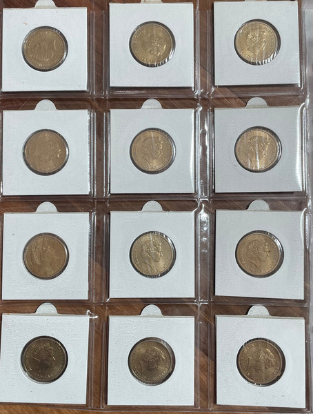 2017 Aussie Alphabet Coloured $1 coin Collection of 26 A to Z coins