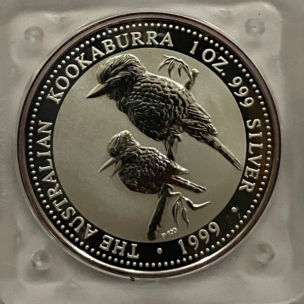 Australia 1999 Perth Mint $1 Kookaburra 1oz Silver Coin