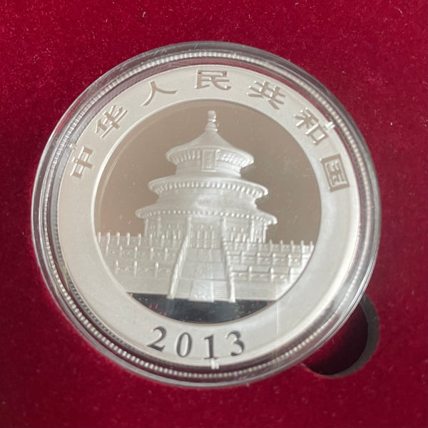 China 2013 10 Yuan  99.9 Silver One Ounce 1oz Panda