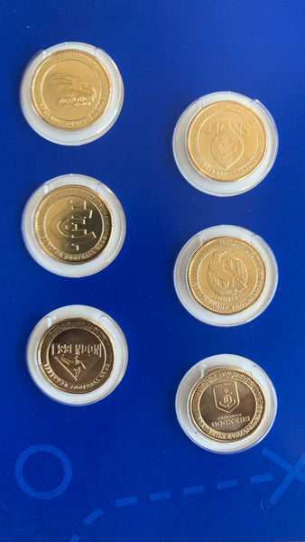 Australia 2023 Royal Australian Mint $1 Australian Football League AFL Uncirculated Coin Collection