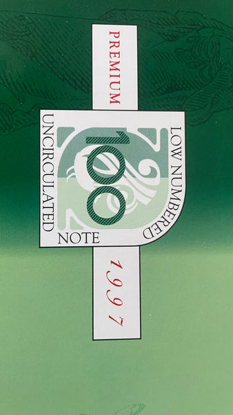 Australia 1997 $5, $10, $20, $50, $100 Banknote Premium Folders with Matching Red Serial Numbers