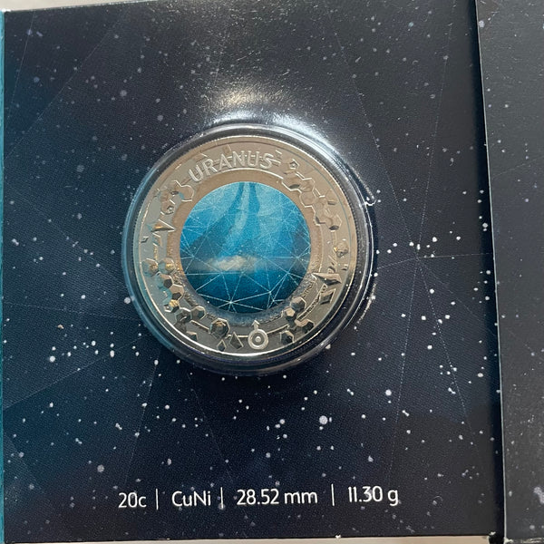 Australia 2017 Royal Australian Mint Planetary Coins 10 Coloured Coin Set