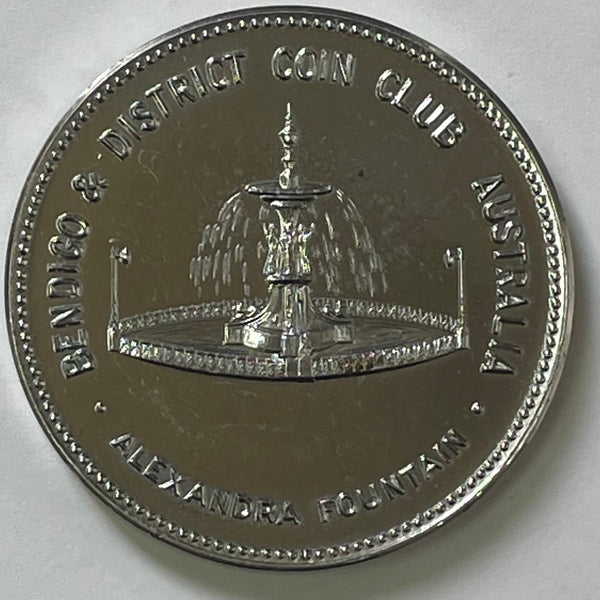 Australia 1966 Decimal Currency Changeover Bendigo Coin Club Silver Medallion