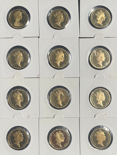 Australia 1984 to 2016 $1 One Dollar Proof Collection 40 Coins