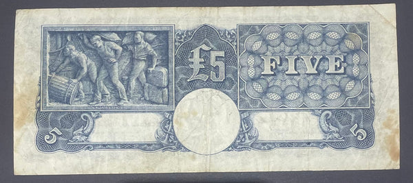 Australia R48 £5 Five Pounds KGV1 Pre Decimal Banknote Coombs/Wilson