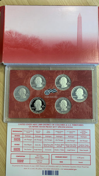 USA 2009 Quarters Silver Proof Coin Set