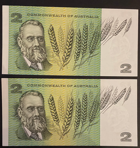 Australia $2 Commonwealth of Australia Coombs/Randall Uncirculated Pair R82
