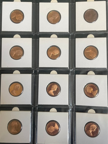 Australia 1966-1991 2c Proof Coin Collection