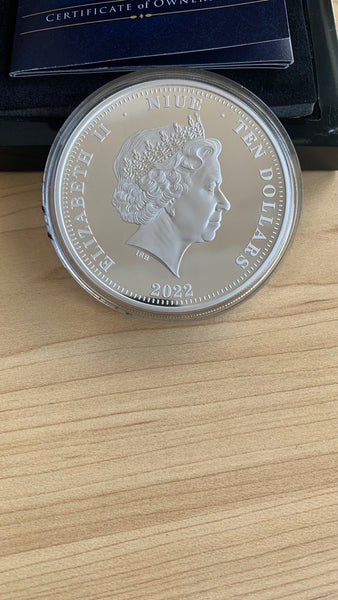 Niue 2022 Battles of El Alamein 5oz 999 Silver Coin Box Cert