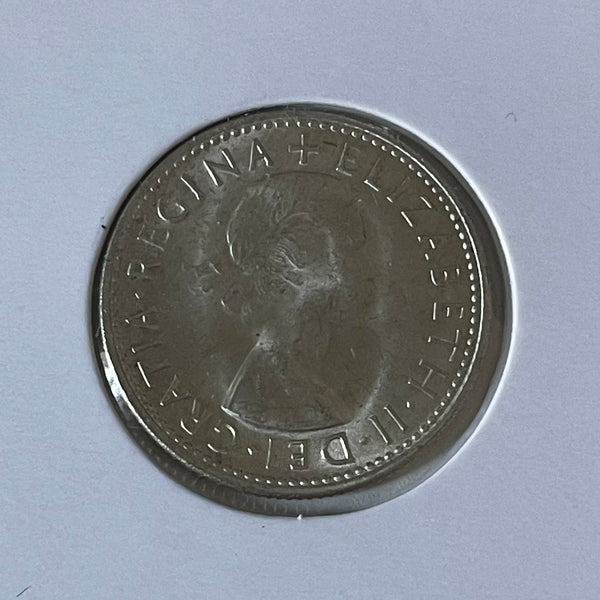 Australia 1954  1/- One Shilling silver coin Uncirculated
