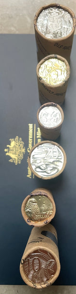 Australia 2024 Royal Australian Mint Set of King Charles Mint Rolls of Coins