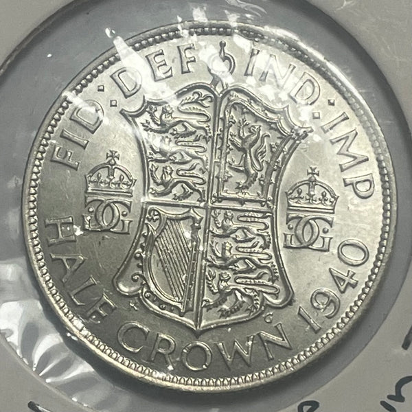 Great Britain 1940 George VI Half Crown Uncirculated