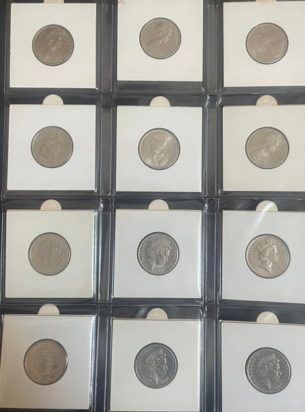 Australian 1967 to 2019 10c uncirculated Coin Collection