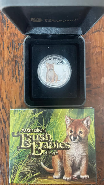 Australia 2010 Perth Mint Australian Bush Babies Dingo 1/2oz Silver Coin