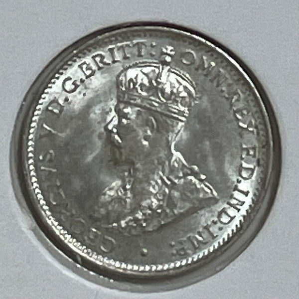 Australia 1935 3d Threepence Silver Coin Uncirculated Condition
