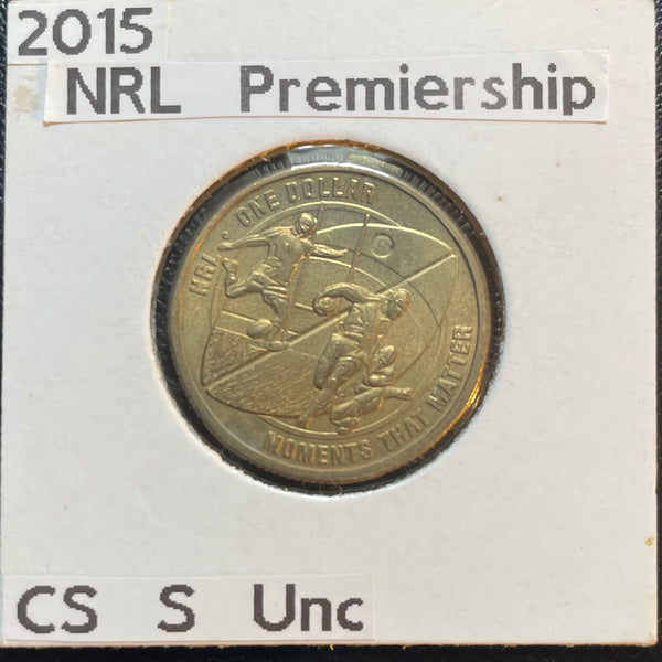 Australia 2015 Royal Australian Mint $1 Moments That Matter NRL Premiership Rugby S Counterstamp Uncirculated $1 Coin