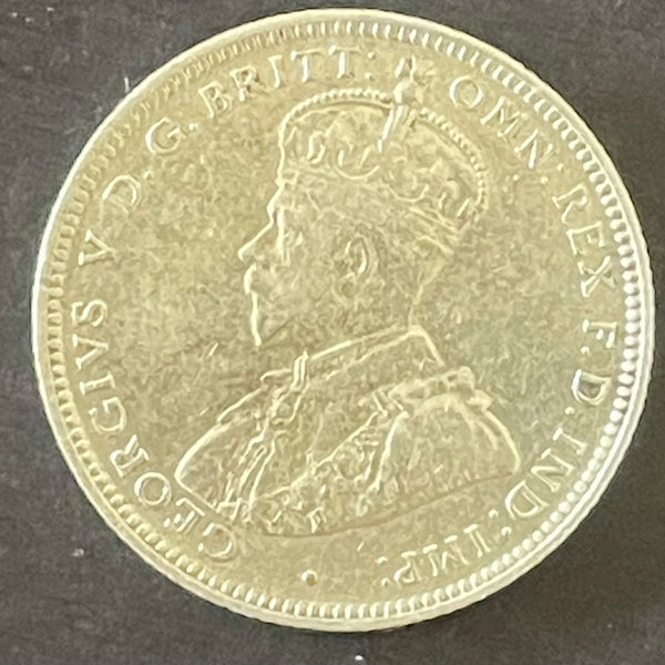 Australia 1914 1/- One Shilling Silver Coin Very Fine Condition