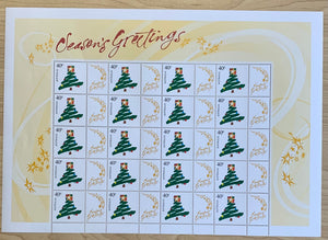 Australian Post 40c Christmas Season's Greetings Sheet