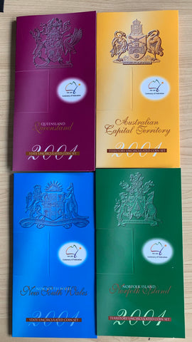 Australia 2001 Centenary of Federation Set of 9 States & Territories 20c & 50c Uncirculated