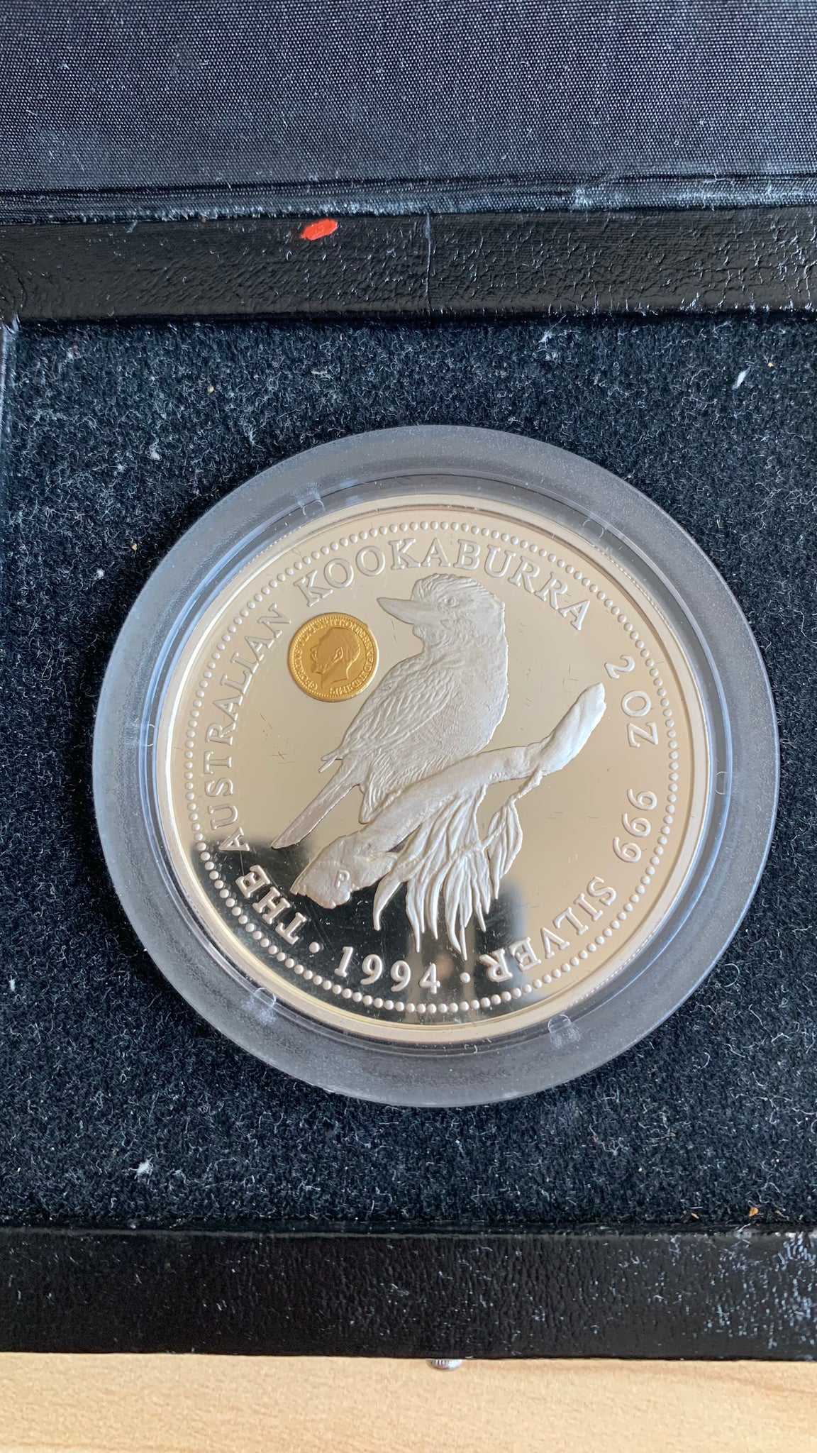 Australia 1994 Perth Mint $2  Kookaburra "George V Sovereign" 2oz .999 Silver Proof