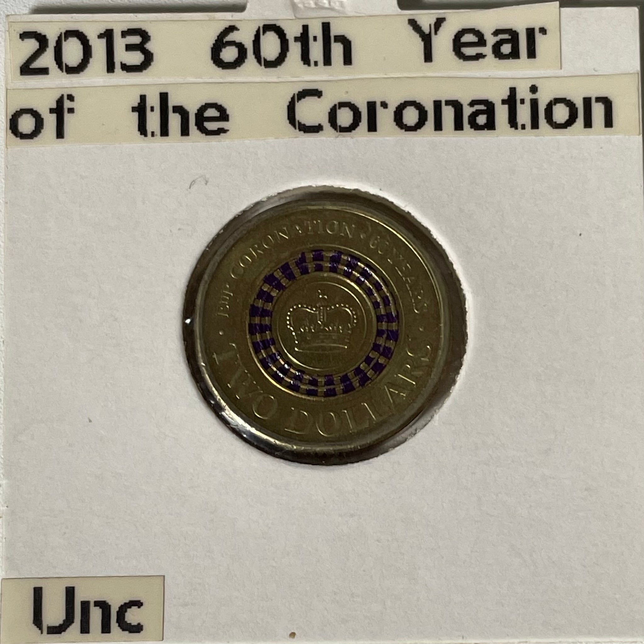 2013 $2 60th Anniversary of the Coronation QEII Uncirculated Coin No Mintmark